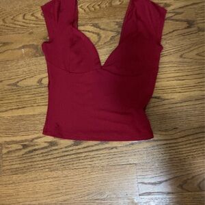 Elegant Red Women's Top